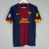 Shop 2012/13 BARCELONA A.INIESTA #8 HOME SHIRT (M) NIKE, classic football shirts, vintage football shirts & retro soccer jerseys at Cult Kits