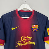 Shop 2012/13 BARCELONA A.INIESTA #8 HOME SHIRT (M) NIKE, classic football shirts, vintage football shirts & retro soccer jerseys at Cult Kits