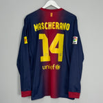 Shop 2012/13 BARCELONA MASCHERANO #14 L/S HOME SHIRT (L) NIKE, classic football shirts, vintage football shirts & retro soccer jerseys at Cult Kits