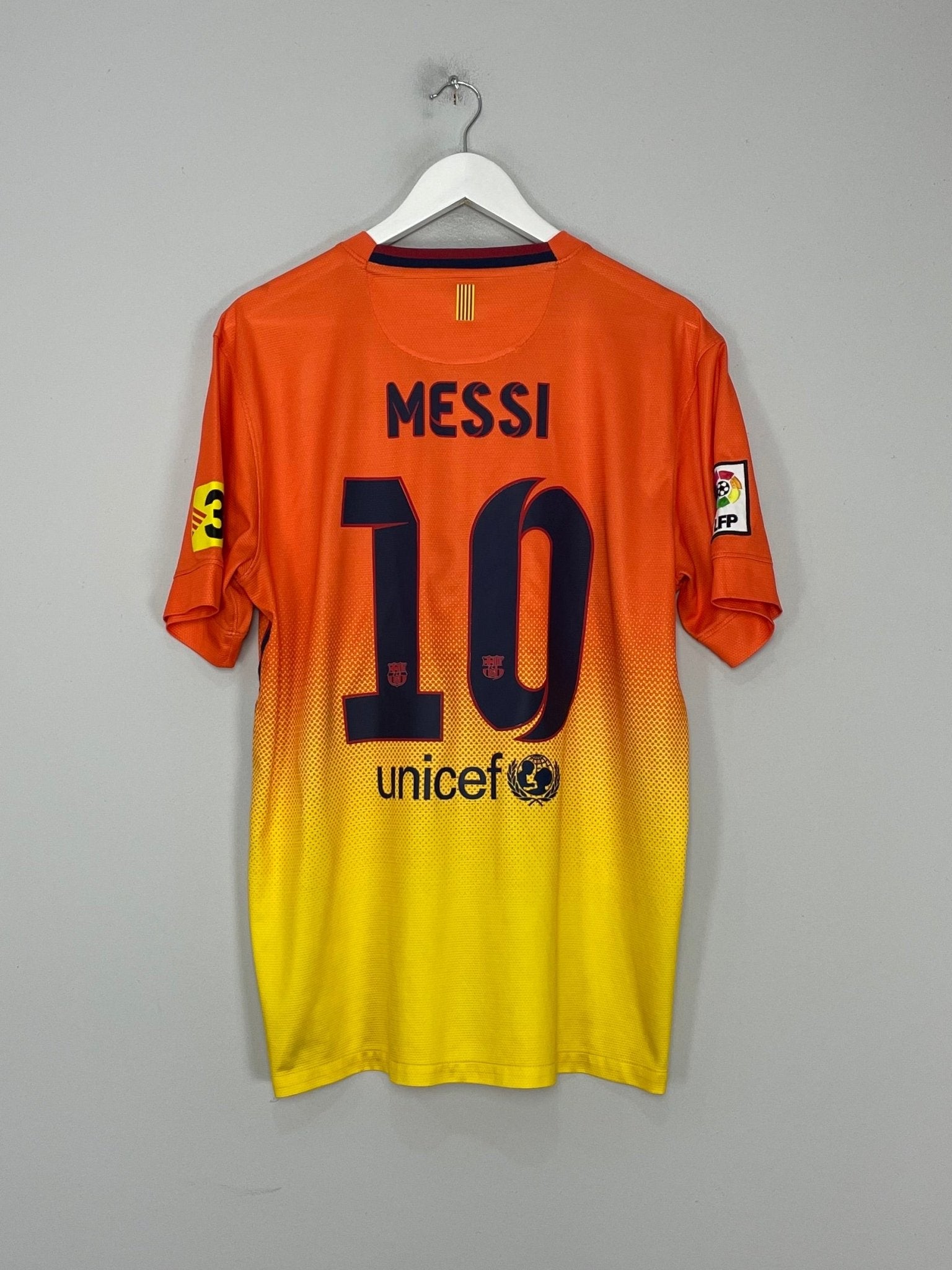 Shop 2012/13 BARCELONA MESSI #10 AWAY SHIRT (L) NIKE, classic football shirts, vintage football shirts & retro soccer jerseys at Cult Kits