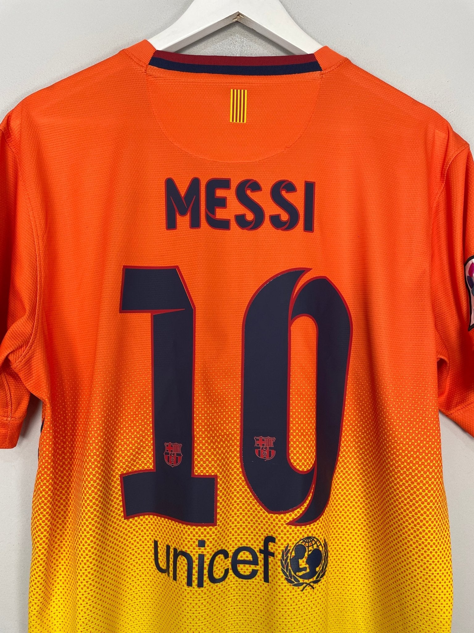 Shop 2012/13 BARCELONA MESSI #10 AWAY SHIRT (L) NIKE, classic football shirts, vintage football shirts & retro soccer jerseys at Cult Kits
