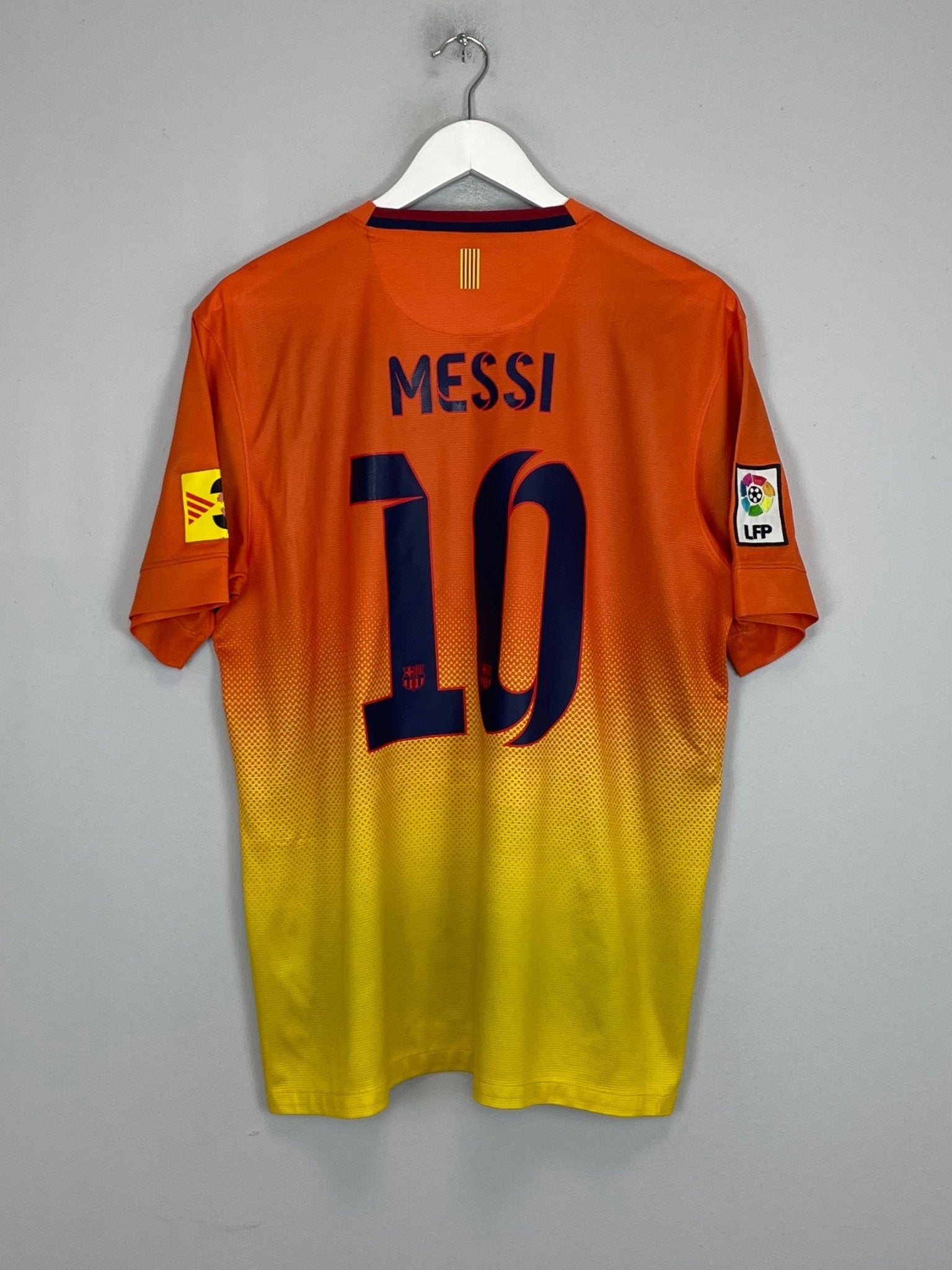 Shop 2012/13 BARCELONA MESSI #10 AWAY SHIRT (L) NIKE, classic football shirts, vintage football shirts & retro soccer jerseys at Cult Kits
