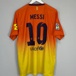 Shop 2012/13 BARCELONA MESSI #10 AWAY SHIRT (L) NIKE, classic football shirts, vintage football shirts & retro soccer jerseys at Cult Kits