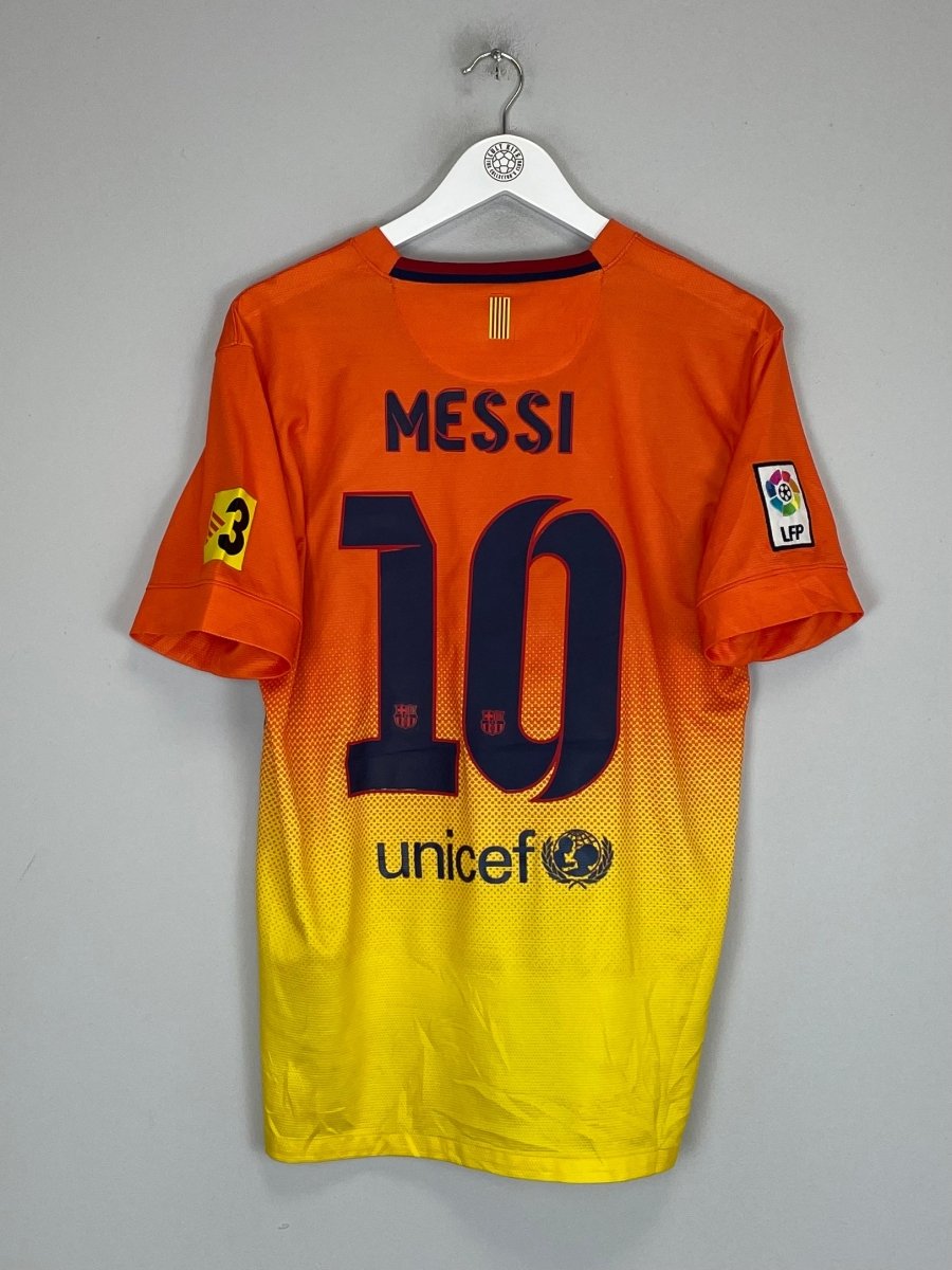 2012/13 BARCELONA MESSI 10 AWAY SHIRT (M) NIKE - Cult Kits - Medium - Buy Vintage Football Shirts, Authentic Retro Football Shirts For Sale, Classic Football Shirts & Soccer Jersey