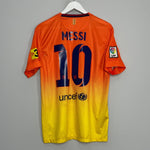 Shop 2012/13 BARCELONA MESSI #10 AWAY SHIRT (M) NIKE, classic football shirts, vintage football shirts & retro soccer jerseys at Cult Kits