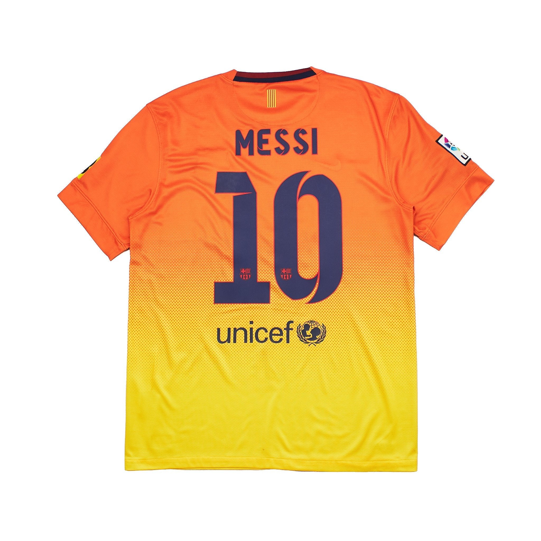 Buy 2012/13 Barcelona Messi 10 Away Shirt (M) Nike ~ Free worldwide shipping ~ Authentic Vintage Football Shirts from Cult Kits
