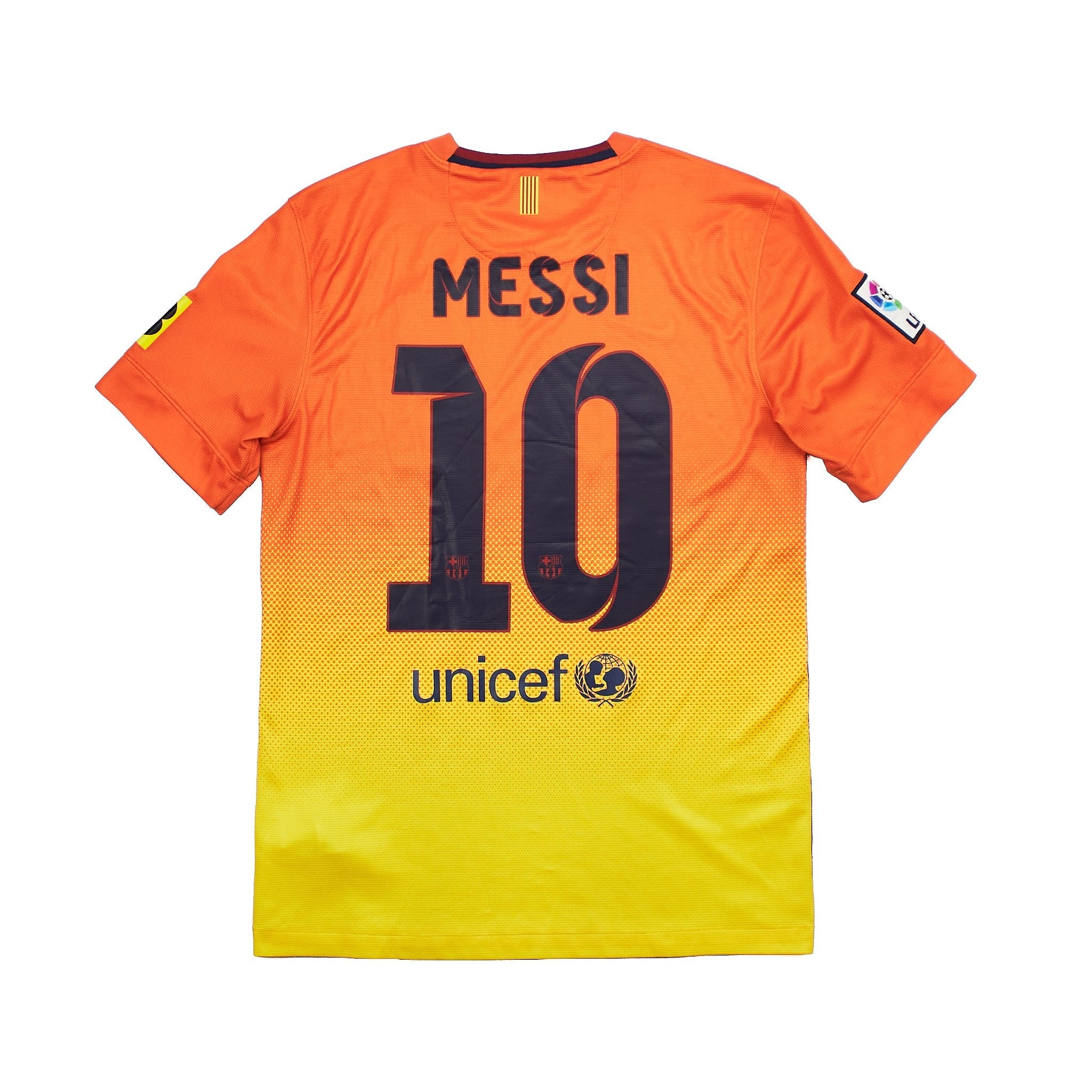 Buy 2012/13 Barcelona Messi 10 Away Shirt (S) Nike ~ Free worldwide shipping ~ Authentic Vintage Football Shirts from Cult Kits