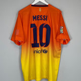 Shop 2012/13 BARCELONA MESSI #10 AWAY SHIRT (XL) NIKE, classic football shirts, vintage football shirts & retro soccer jerseys at Cult Kits