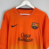 Shop 2012/13 BARCELONA MESSI #10 AWAY SHIRT (XL) NIKE, classic football shirts, vintage football shirts & retro soccer jerseys at Cult Kits
