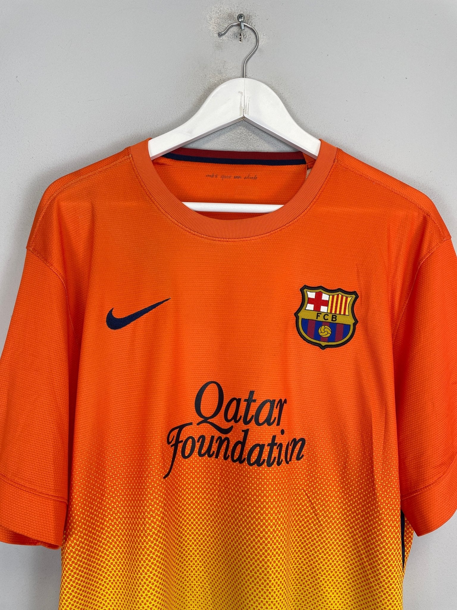 Shop 2012/13 BARCELONA MESSI #10 AWAY SHIRT (XL) NIKE, classic football shirts, vintage football shirts & retro soccer jerseys at Cult Kits