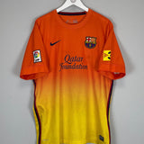 Shop 2012/13 BARCELONA MESSI #10 AWAY SHIRT (XL) NIKE, classic football shirts, vintage football shirts & retro soccer jerseys at Cult Kits