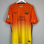 Shop 2012/13 BARCELONA MESSI #10 AWAY SHIRT (XL) NIKE, classic football shirts, vintage football shirts & retro soccer jerseys at Cult Kits