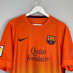 Shop 2012/13 BARCELONA MESSI #10 AWAY SHIRT (XL) NIKE, classic football shirts, vintage football shirts & retro soccer jerseys at Cult Kits