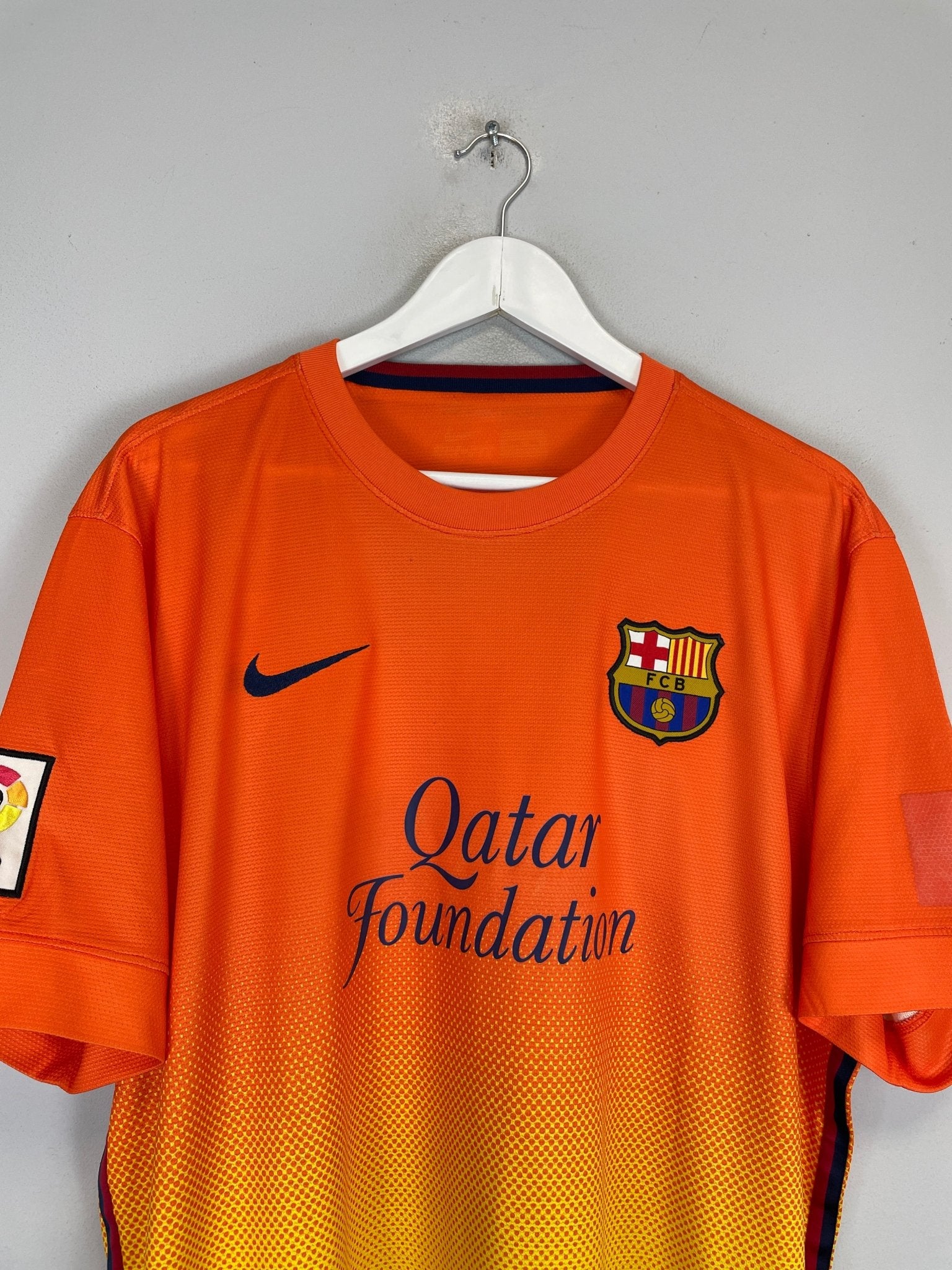 Shop 2012/13 BARCELONA MESSI #10 AWAY SHIRT (XL) NIKE, classic football shirts, vintage football shirts & retro soccer jerseys at Cult Kits