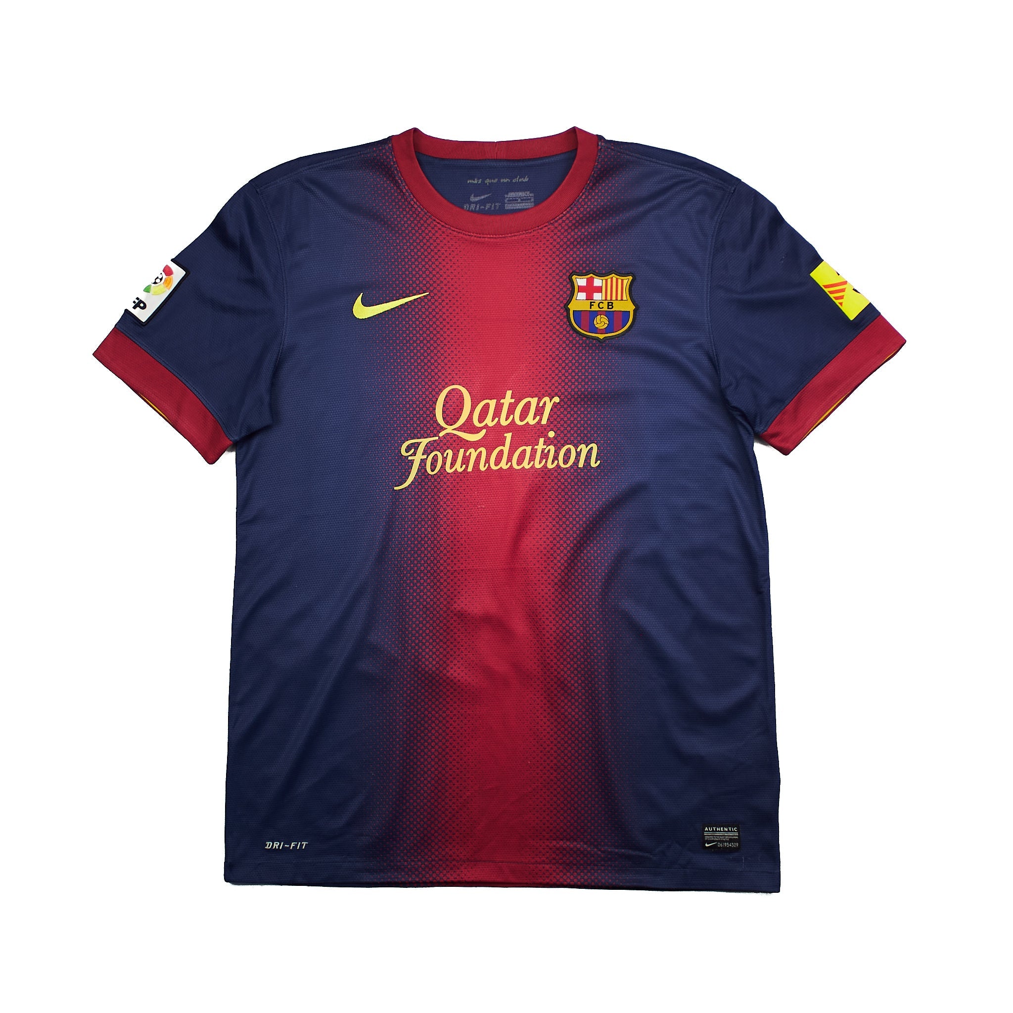 Buy 2012/13 Barcelona Messi 10 Home Shirt (M) Nike ~ Free worldwide shipping ~ Authentic Vintage Football Shirts from Cult Kits