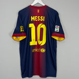 Shop 2012/13 BARCELONA MESSI #10 HOME SHIRT (XL) NIKE, classic football shirts, vintage football shirts & retro soccer jerseys at Cult Kits