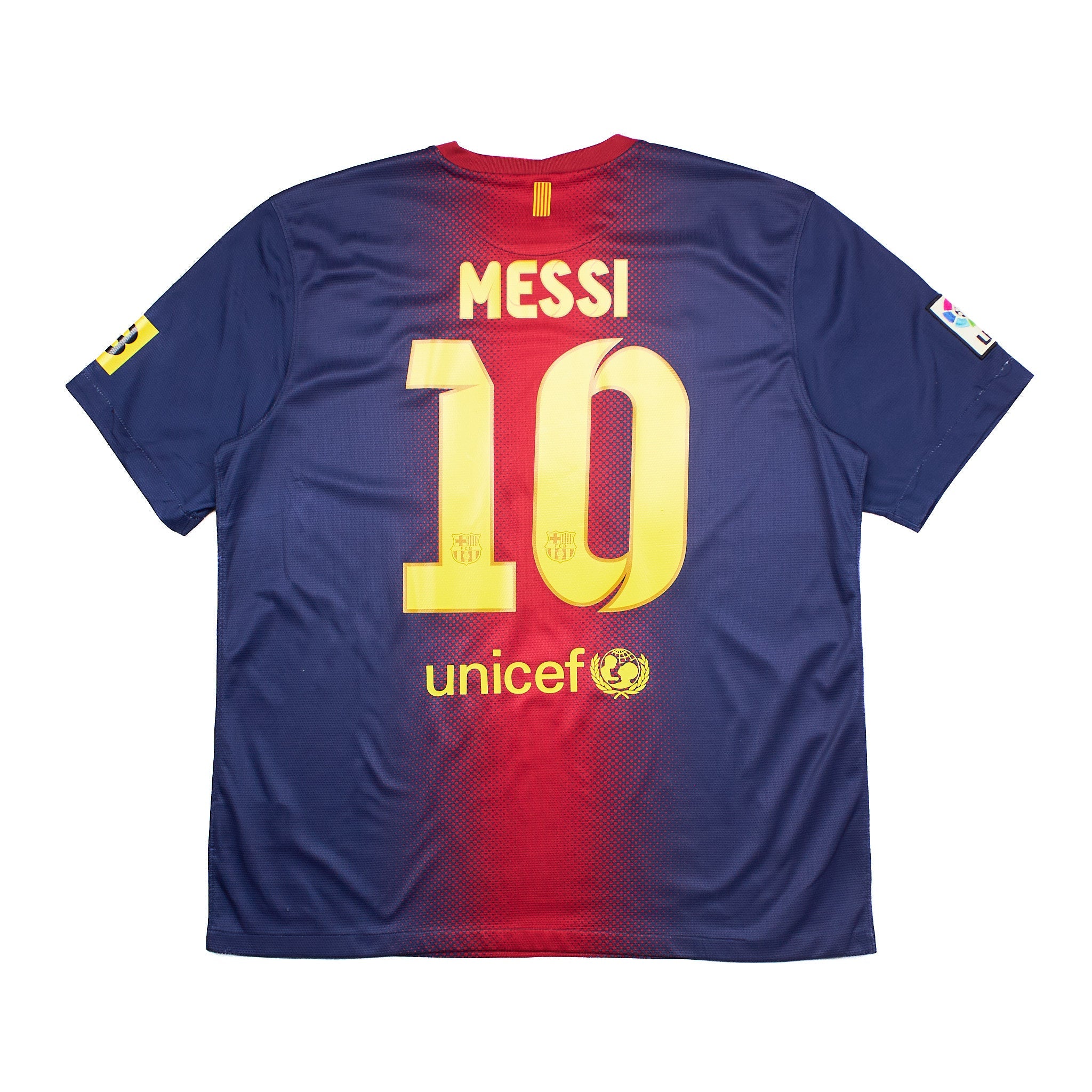 Buy 2012/13 Barcelona Messi 10 Home Shirt (XL) Nike ~ Free worldwide shipping ~ Authentic Vintage Football Shirts from Cult Kits
