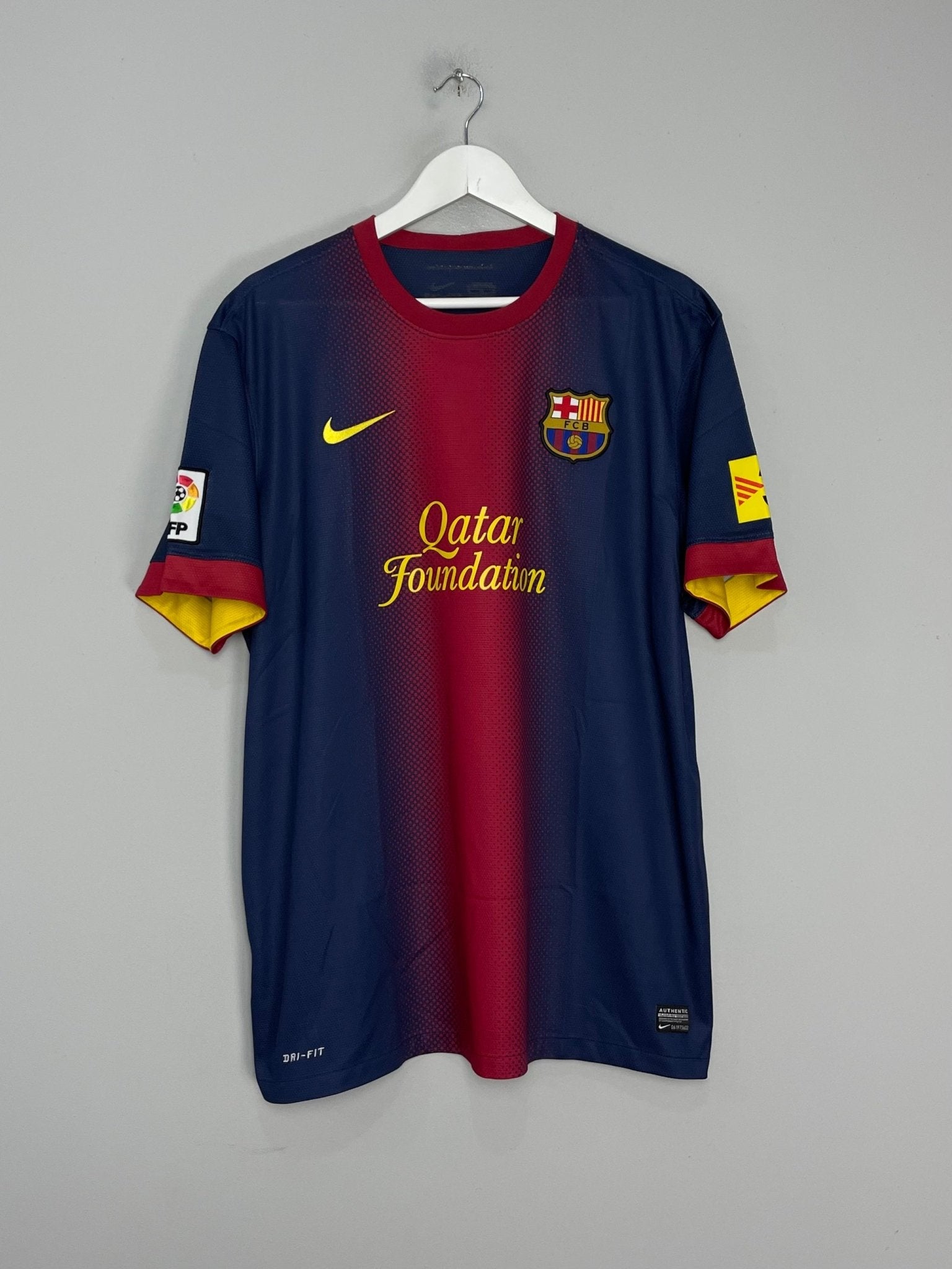 Shop 2012/13 BARCELONA MESSI #10 HOME SHIRT (XL) NIKE, classic football shirts, vintage football shirts & retro soccer jerseys at Cult Kits