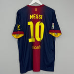 Shop 2012/13 BARCELONA MESSI #10 HOME SHIRT (XL) NIKE, classic football shirts, vintage football shirts & retro soccer jerseys at Cult Kits