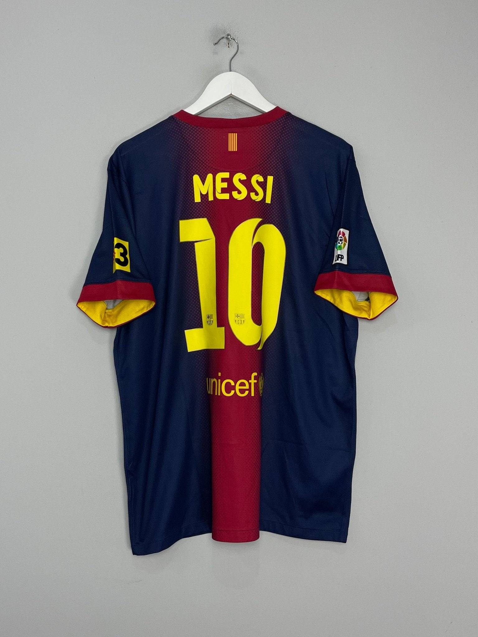 Shop 2012/13 BARCELONA MESSI #10 HOME SHIRT (XL) NIKE, classic football shirts, vintage football shirts & retro soccer jerseys at Cult Kits
