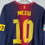 2012/13 BARCELONA MESSI 10 L/S HOME SHIRT (XL) NIKE - Cult Kits - XL - Buy Vintage Football Shirts, Authentic Retro Football Shirts For Sale, Classic Football Shirts & Soccer Jersey