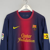 2012/13 BARCELONA MESSI 10 L/S HOME SHIRT (XL) NIKE - Cult Kits - XL - Buy Vintage Football Shirts, Authentic Retro Football Shirts For Sale, Classic Football Shirts & Soccer Jersey