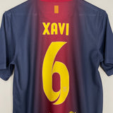 Shop 2012/13 BARCELONA XAVI #6 HOME SHIRT (S) NIKE BASIC, classic football shirts, vintage football shirts & retro soccer jerseys at Cult Kits