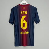 Shop 2012/13 BARCELONA XAVI #6 HOME SHIRT (S) NIKE BASIC, classic football shirts, vintage football shirts & retro soccer jerseys at Cult Kits