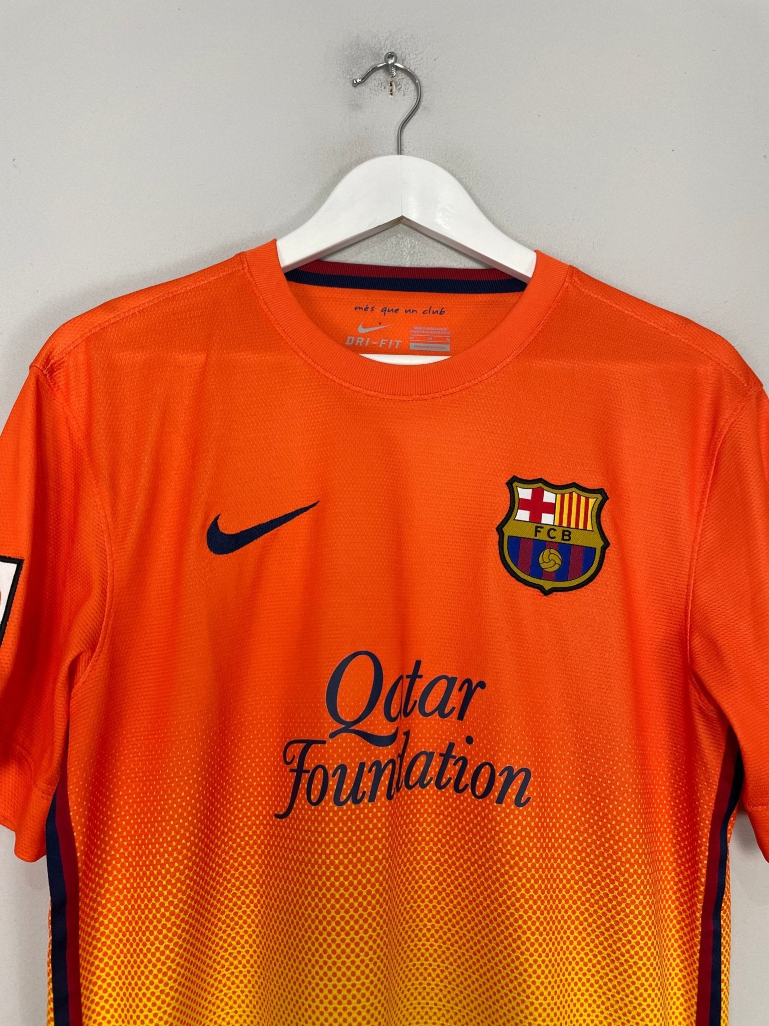 Shop 2012/13 BARCLEONA MESSI #10 AWAY SHIRT (M) NIKE, classic football shirts, vintage football shirts & retro soccer jerseys at Cult Kits