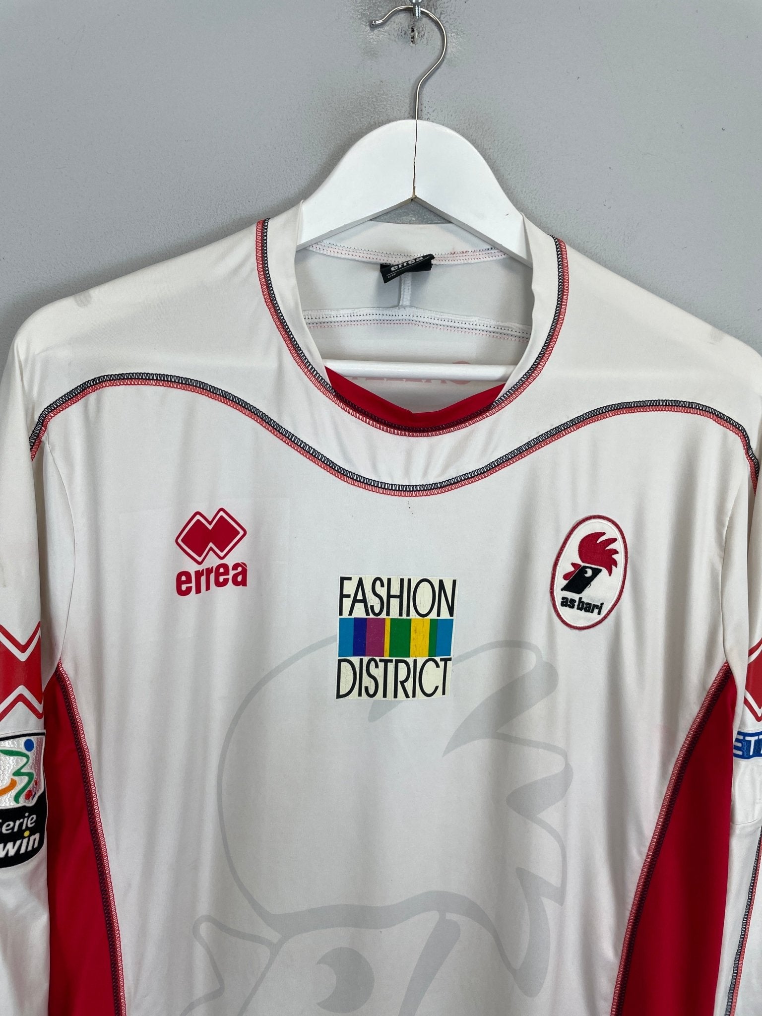 Shop 2012/13 BARI IUNCO #27 L/S *MATCH ISSUE* HOME SHIRT (L) ERREA, classic football shirts, vintage football shirts & retro soccer jerseys at Cult Kits