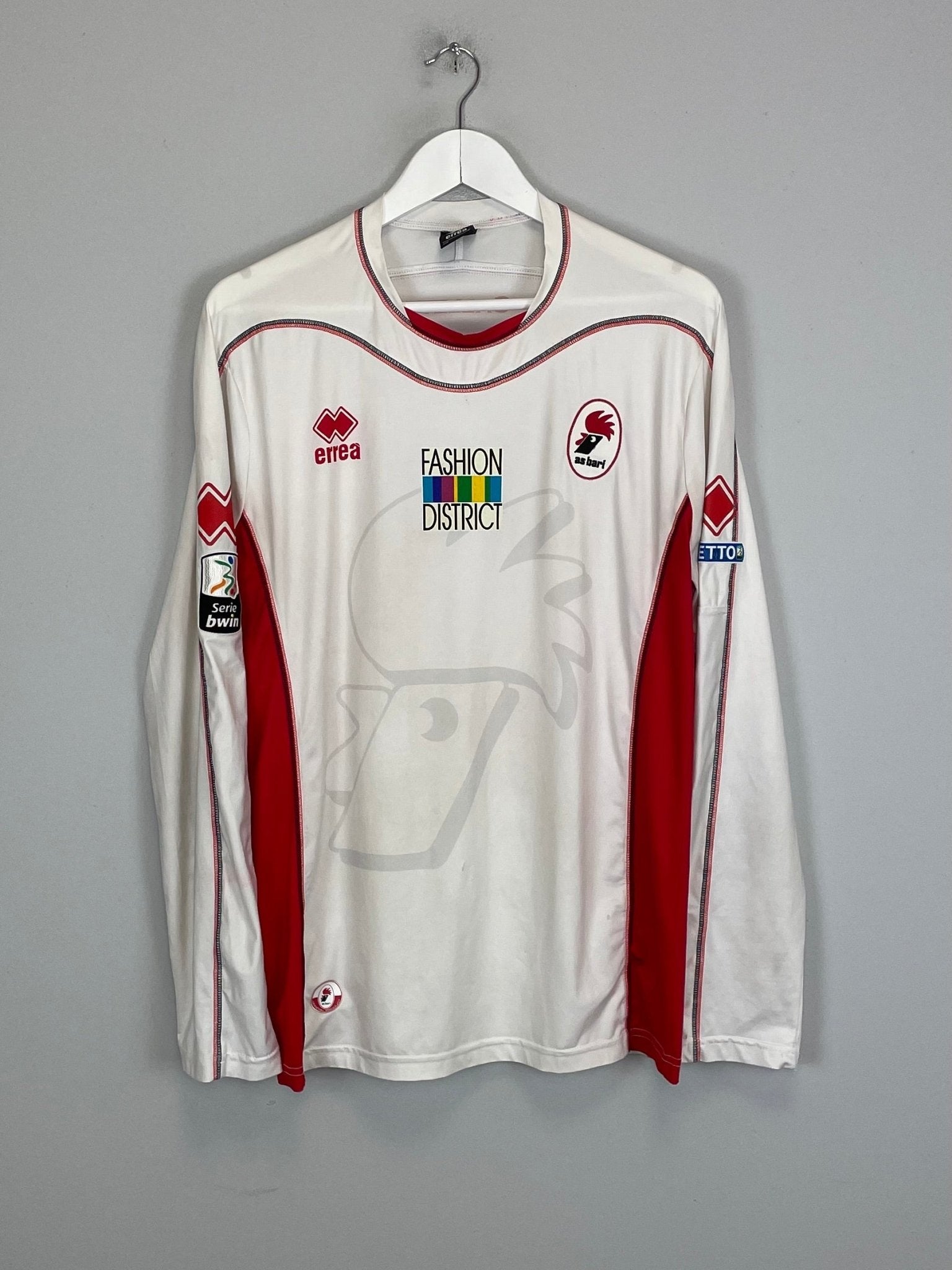 Shop 2012/13 BARI IUNCO #27 L/S *MATCH ISSUE* HOME SHIRT (L) ERREA, classic football shirts, vintage football shirts & retro soccer jerseys at Cult Kits