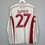Shop 2012/13 BARI IUNCO #27 L/S *MATCH ISSUE* HOME SHIRT (L) ERREA, classic football shirts, vintage football shirts & retro soccer jerseys at Cult Kits