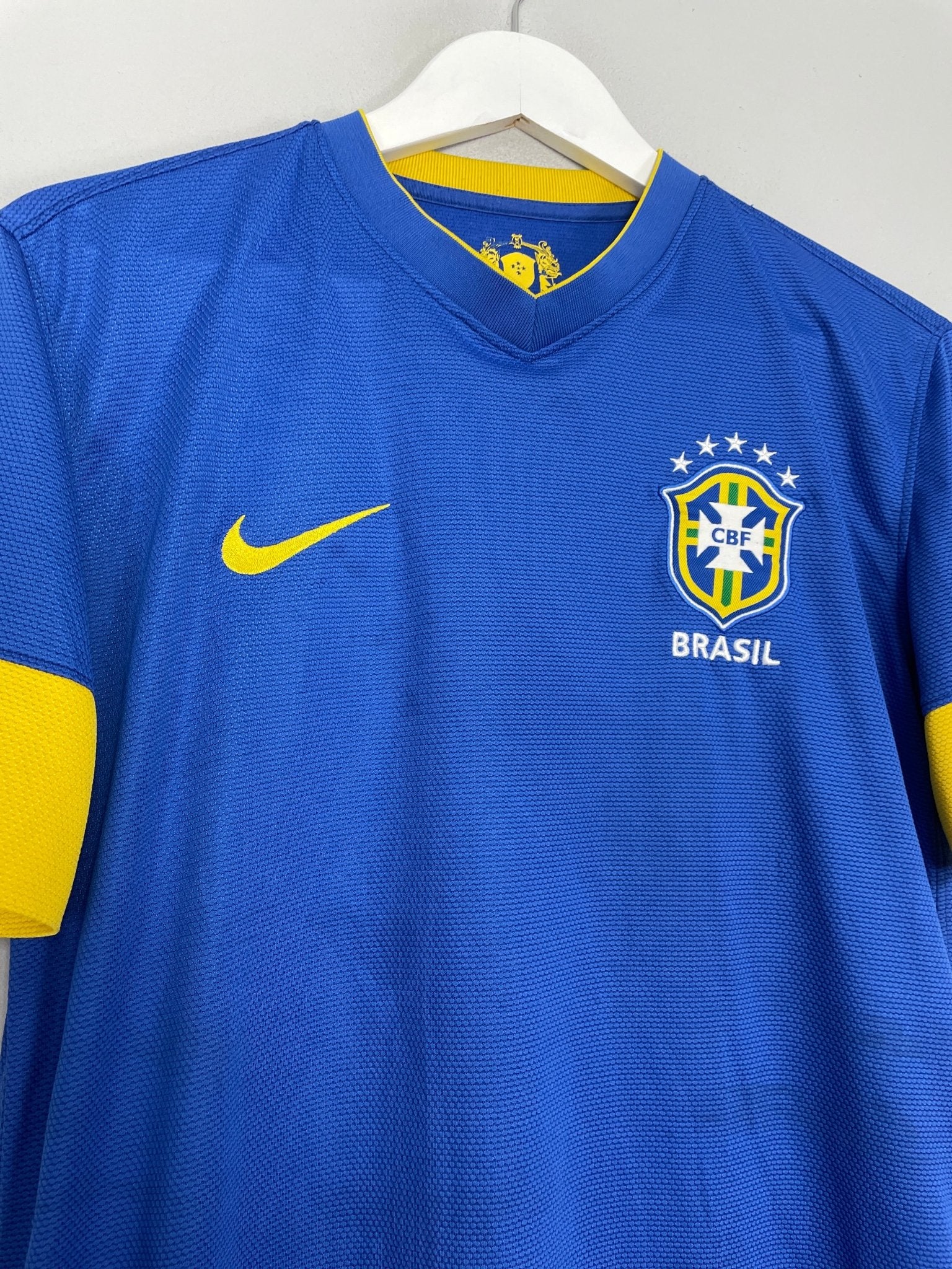Shop 2012/13 BRAZIL AWAY SHIRT (M) NIKE, classic football shirts, vintage football shirts & retro soccer jerseys at Cult Kits