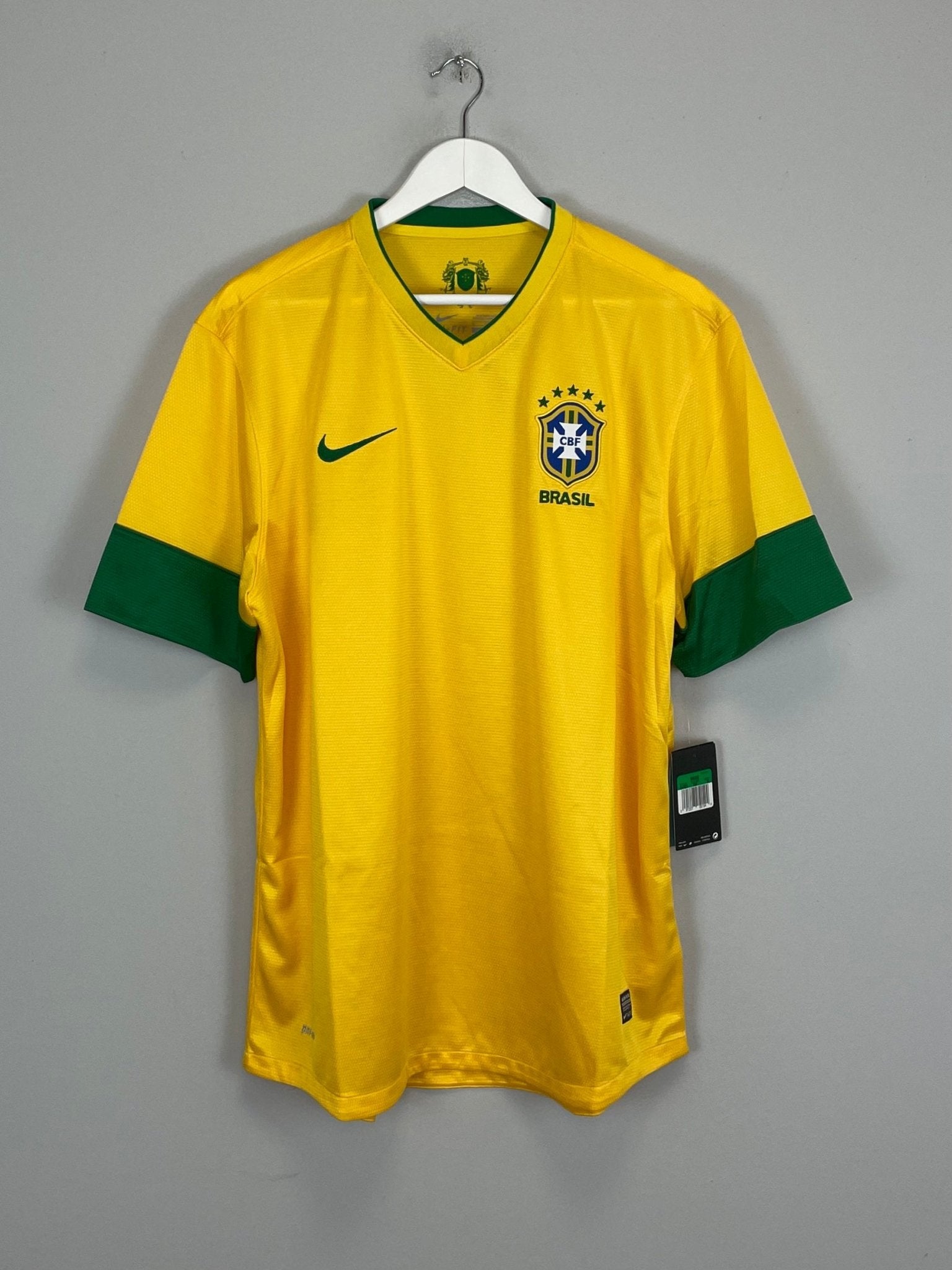 Shop 2012/13 BRAZIL *BNWT* HOME SHIRT (XL) NIKE, classic football shirts, vintage football shirts & retro soccer jerseys at Cult Kits