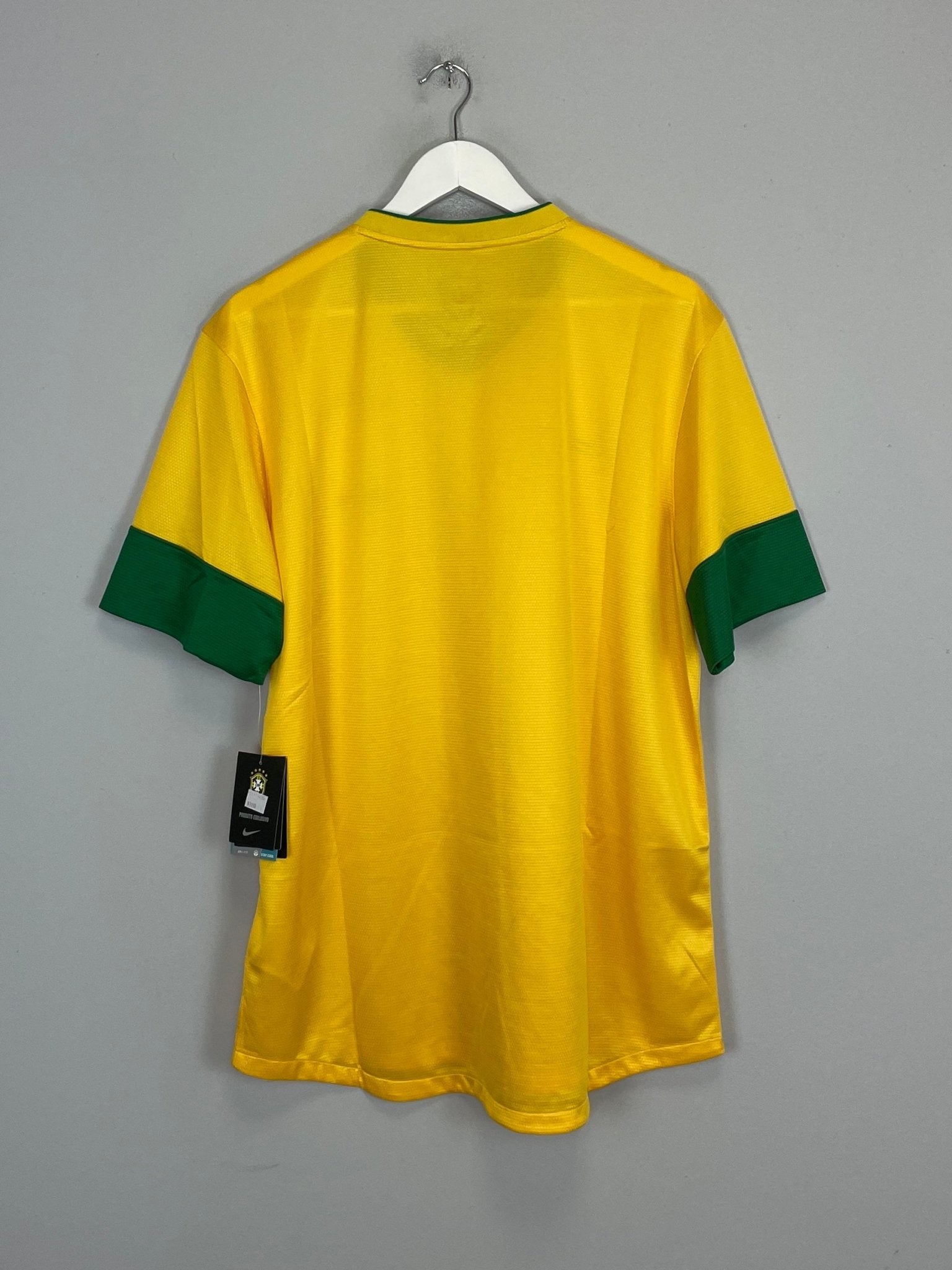 Shop 2012/13 BRAZIL *BNWT* HOME SHIRT (XL) NIKE, classic football shirts, vintage football shirts & retro soccer jerseys at Cult Kits
