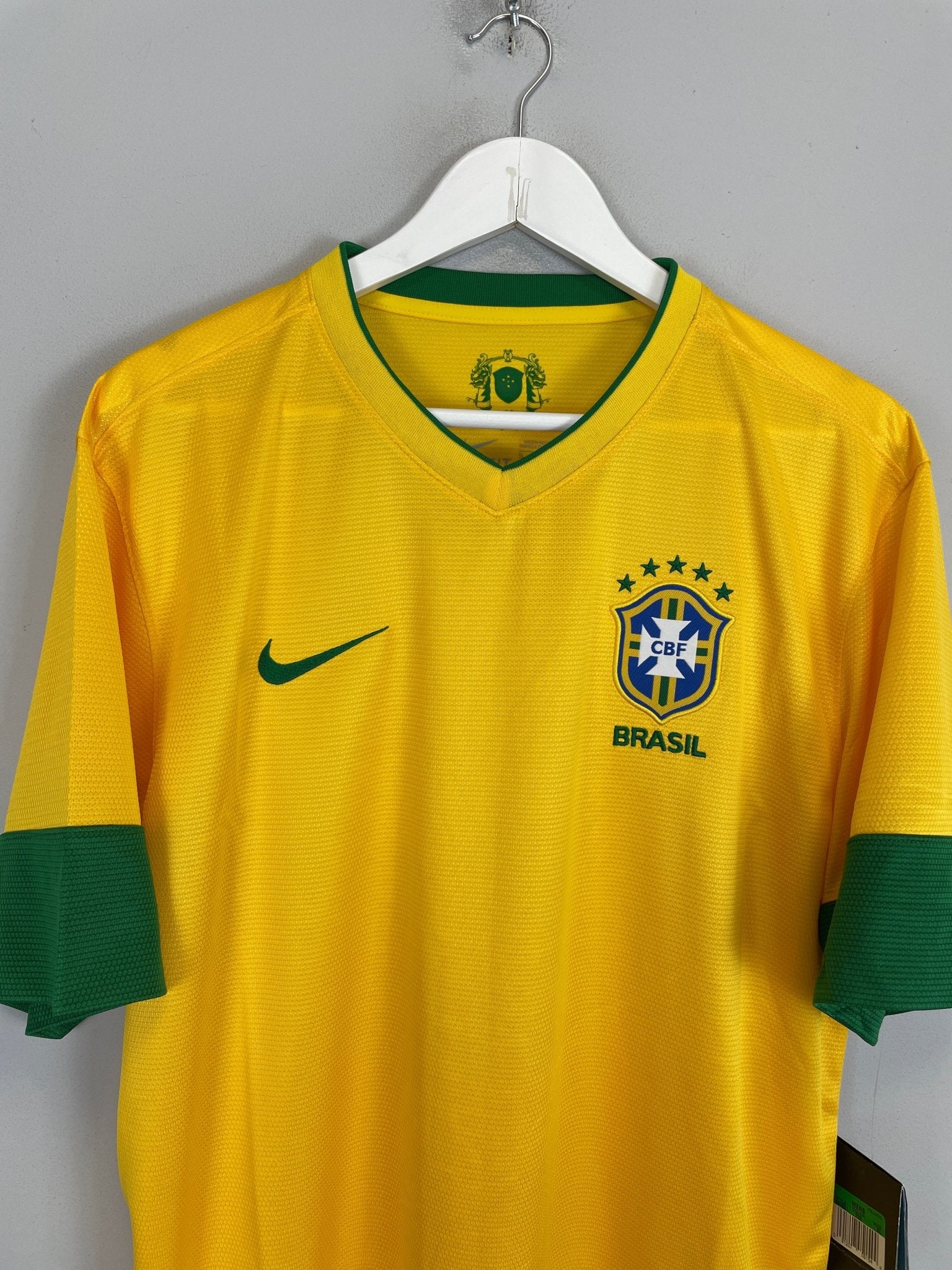 Shop 2012/13 BRAZIL *BNWT* HOME SHIRT (XL) NIKE, classic football shirts, vintage football shirts & retro soccer jerseys at Cult Kits
