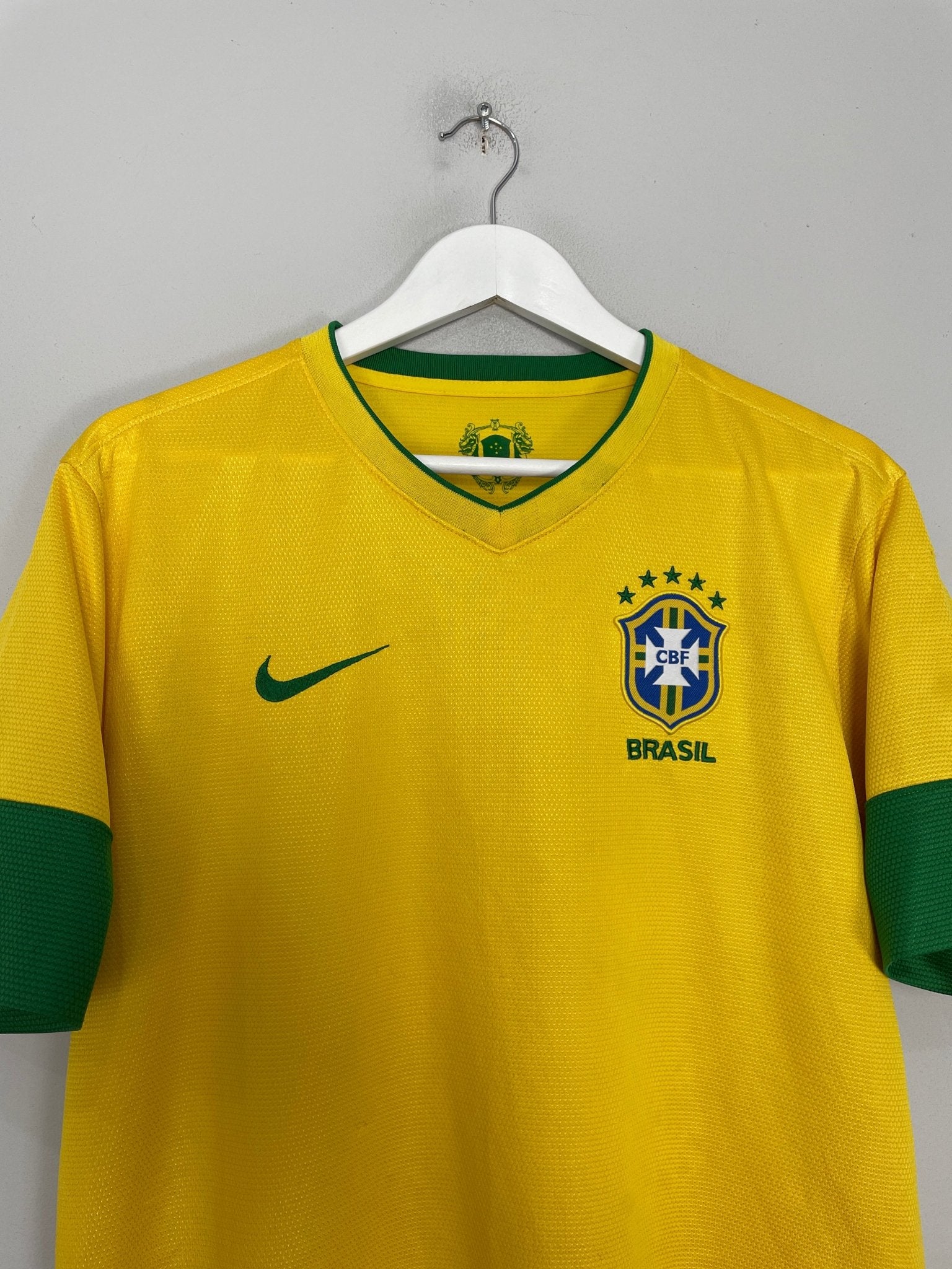 Shop 2012/13 BRAZIL HOME SHIRT (L) NIKE, classic football shirts, vintage football shirts & retro soccer jerseys at Cult Kits