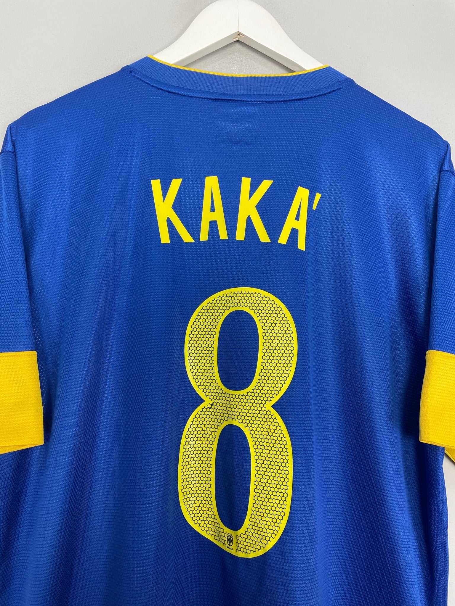 Shop 2012/13 BRAZIL KAKA #8 AWAY SHIRT (XL) NIKE, classic football shirts, vintage football shirts & retro soccer jerseys at Cult Kits