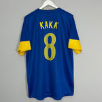 Shop 2012/13 BRAZIL KAKA #8 AWAY SHIRT (XL) NIKE, classic football shirts, vintage football shirts & retro soccer jerseys at Cult Kits