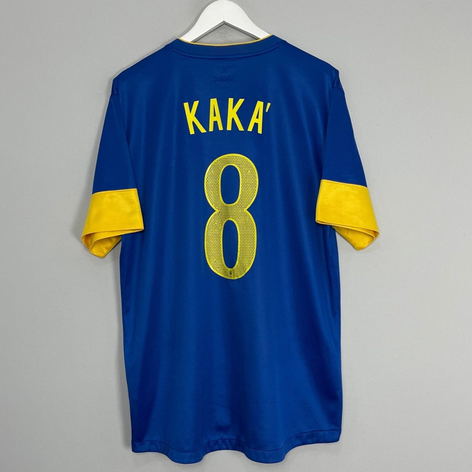 Shop 2012/13 BRAZIL KAKA #8 AWAY SHIRT (XL) NIKE, classic football shirts, vintage football shirts & retro soccer jerseys at Cult Kits