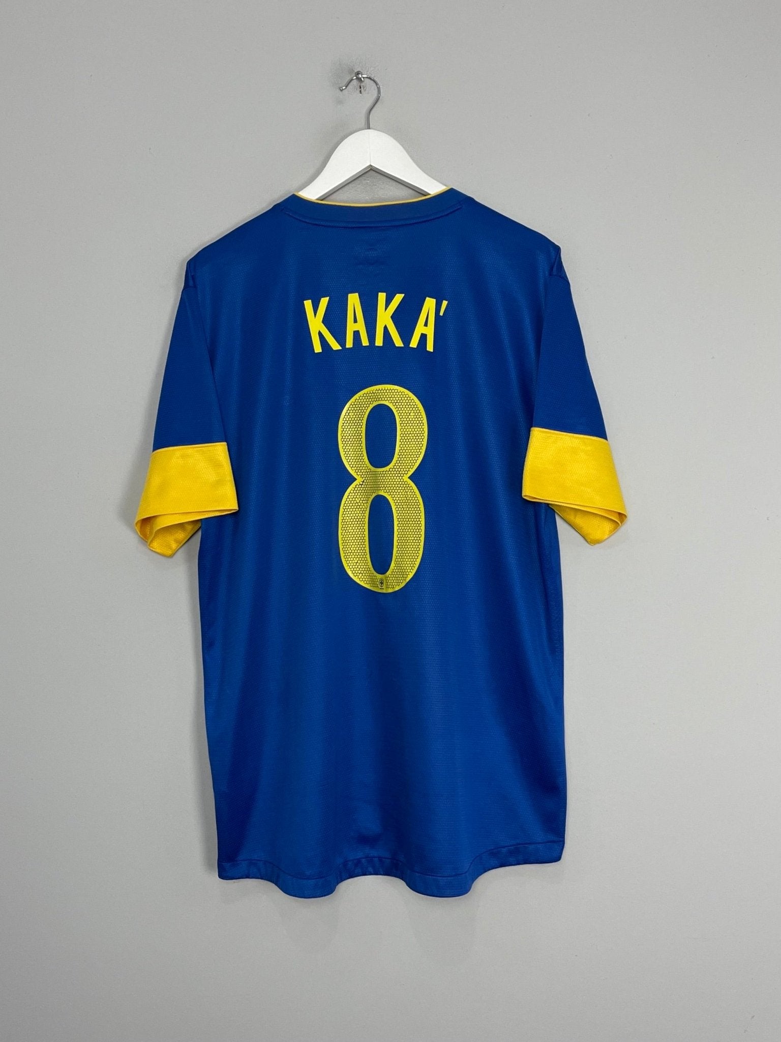 Shop 2012/13 BRAZIL KAKA #8 AWAY SHIRT (XL) NIKE, classic football shirts, vintage football shirts & retro soccer jerseys at Cult Kits