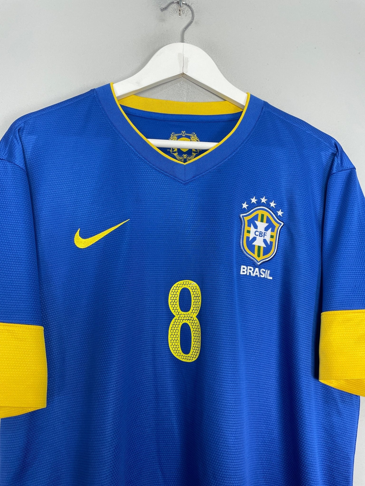 Shop 2012/13 BRAZIL KAKA #8 AWAY SHIRT (XL) NIKE, classic football shirts, vintage football shirts & retro soccer jerseys at Cult Kits