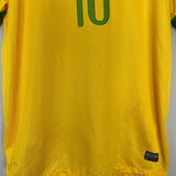Shop 2012/13 BRAZIL NEYMAR JR #10 HOME SHIRT (L) NIKE, classic football shirts, vintage football shirts & retro soccer jerseys at Cult Kits