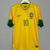 Shop 2012/13 BRAZIL NEYMAR JR #10 HOME SHIRT (L) NIKE, classic football shirts, vintage football shirts & retro soccer jerseys at Cult Kits