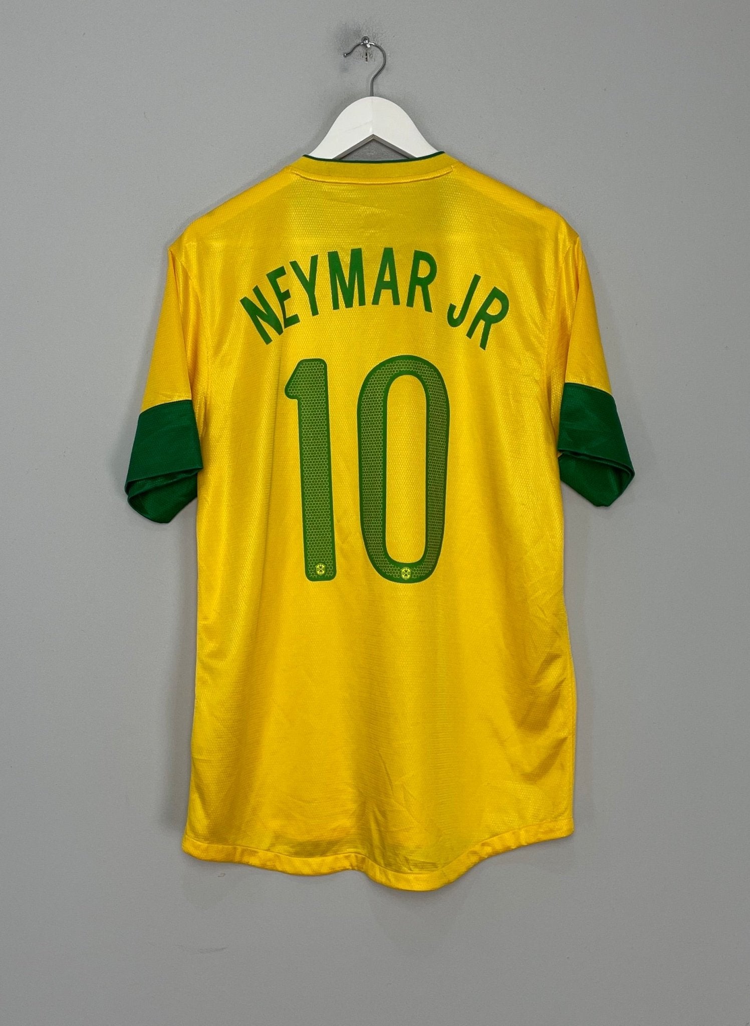 Shop 2012/13 BRAZIL NEYMAR JR #10 HOME SHIRT (L) NIKE, classic football shirts, vintage football shirts & retro soccer jerseys at Cult Kits