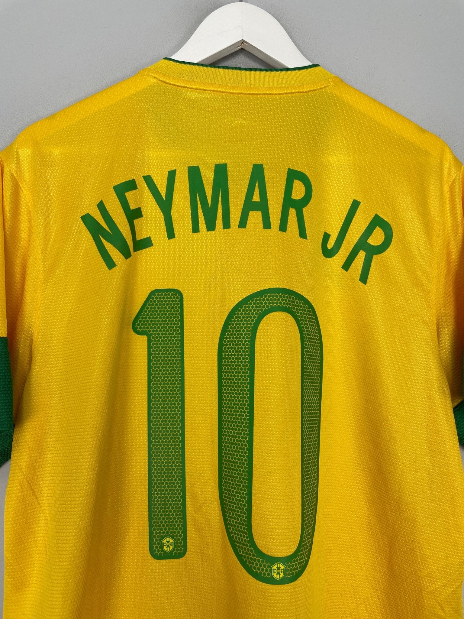 Shop 2012/13 BRAZIL NEYMAR JR #10 HOME SHIRT (L) NIKE, classic football shirts, vintage football shirts & retro soccer jerseys at Cult Kits