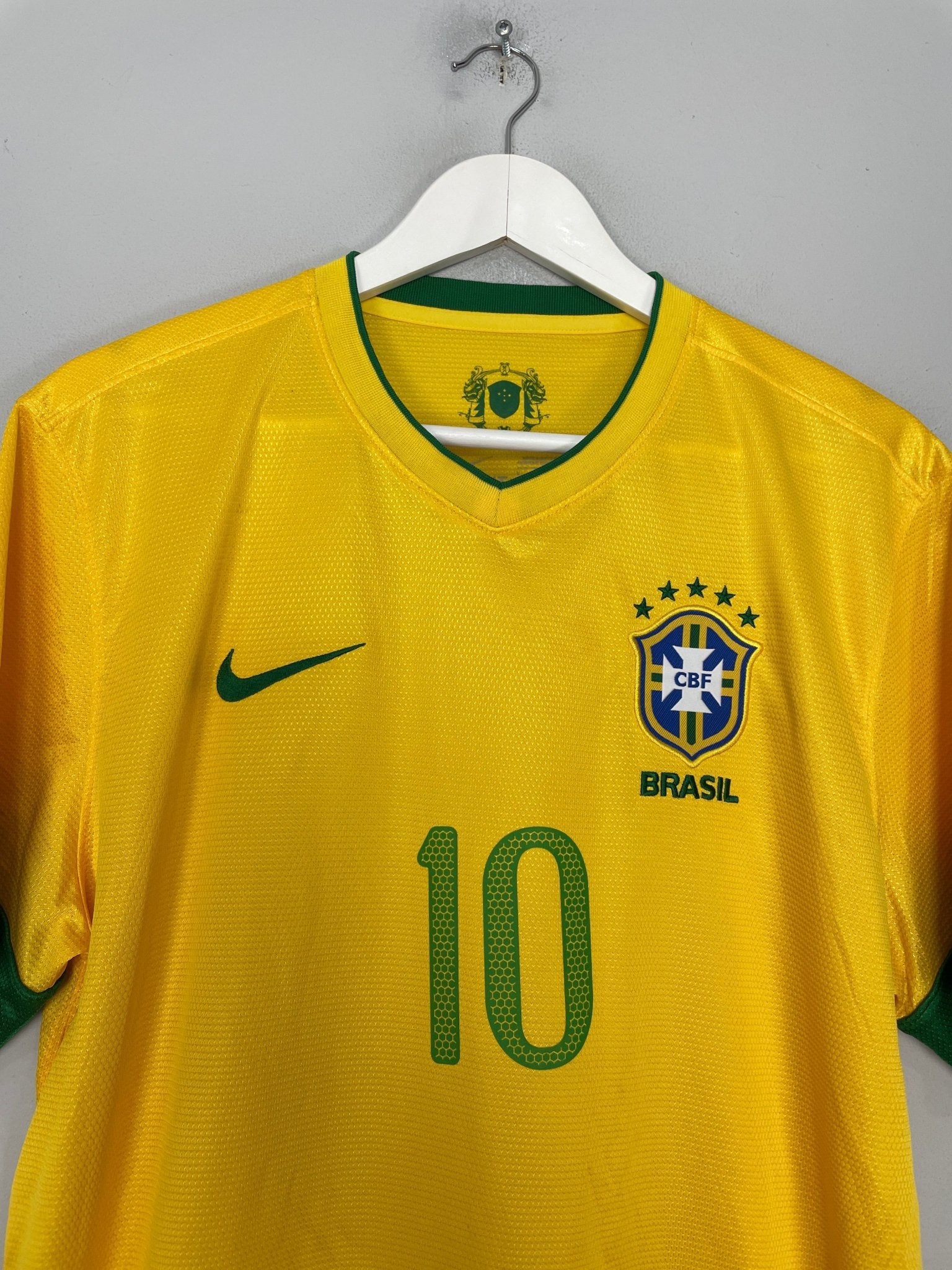 Shop 2012/13 BRAZIL NEYMAR JR #10 HOME SHIRT (L) NIKE, classic football shirts, vintage football shirts & retro soccer jerseys at Cult Kits