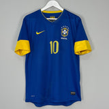 Shop 2012/13 BRAZIL RONALDINHO #10 AWAY SHIRT (L) NIKE, classic football shirts, vintage football shirts & retro soccer jerseys at Cult Kits