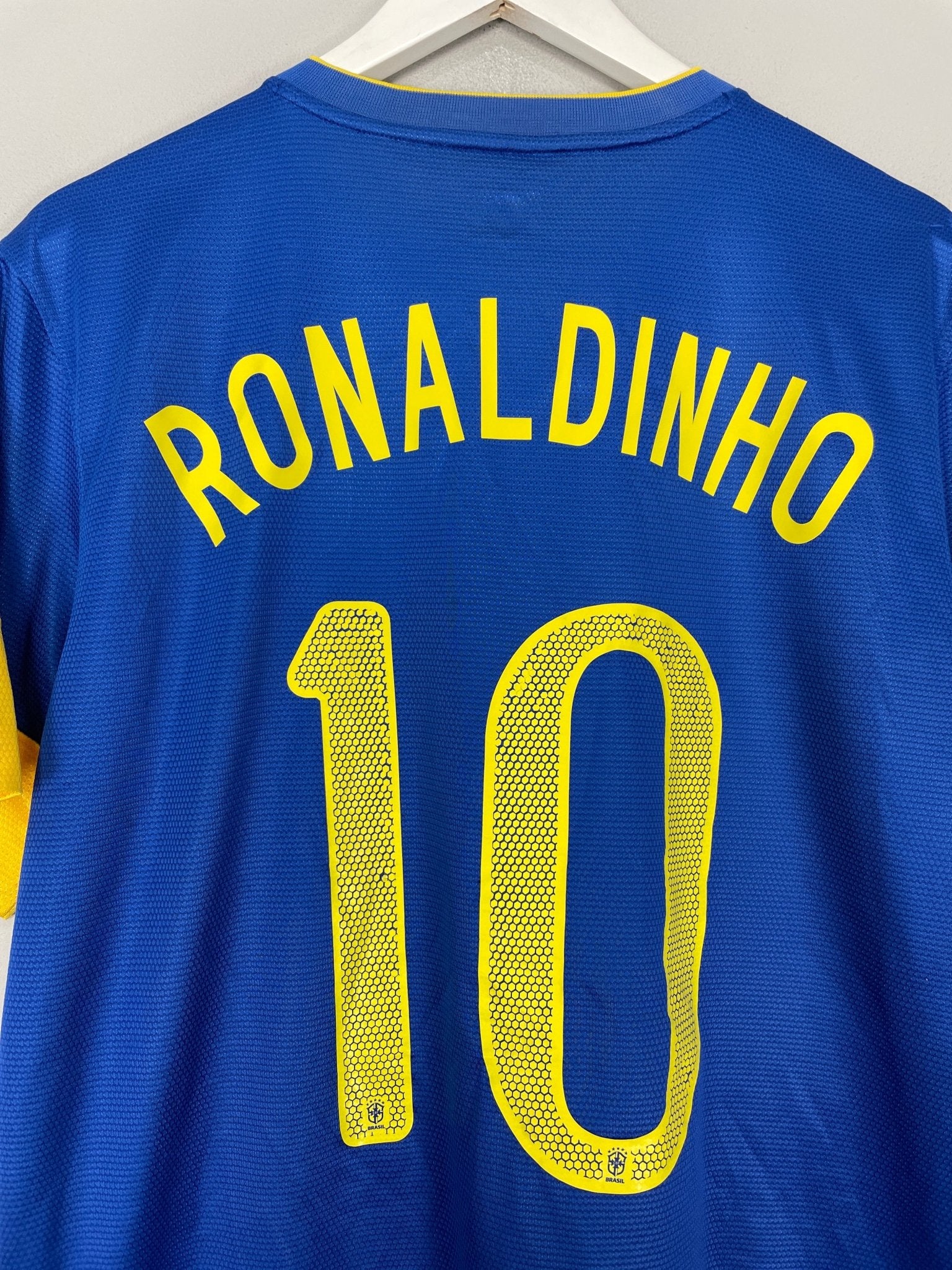 Shop 2012/13 BRAZIL RONALDINHO #10 AWAY SHIRT (L) NIKE, classic football shirts, vintage football shirts & retro soccer jerseys at Cult Kits