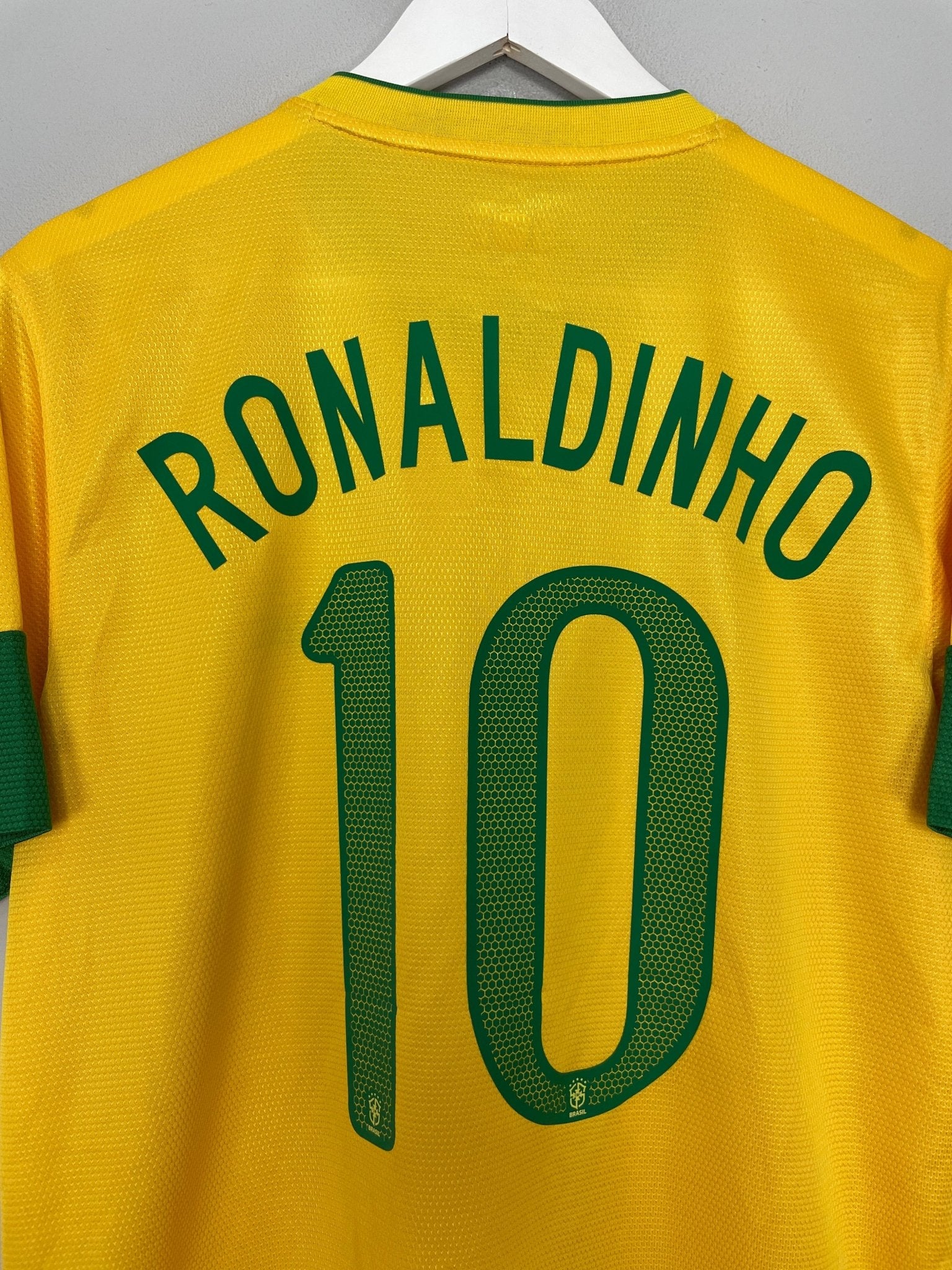 Shop 2012/13 BRAZIL RONALDINHO #10 HOME SHIRT (M) NIKE, classic football shirts, vintage football shirts & retro soccer jerseys at Cult Kits